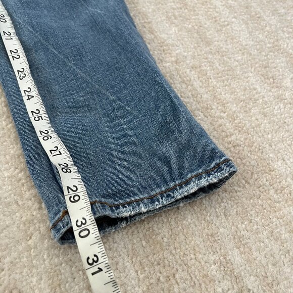 Abercrombie & Fitch 90s Slim Straight Ultra High Rise Blue Jeans 26 / 2 - Picture 5 of 11